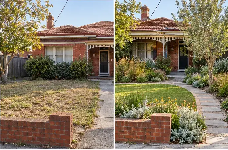 Malvern front garden landscaping transformation